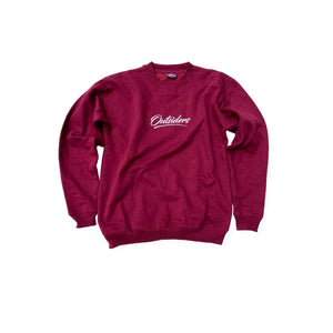 Outsiders Classic Logo Crewneck - Burgundy / White