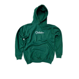 Outsiders Classic Logo Hoodie - Forest Green / White