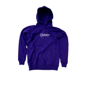 Outsiders Classic Logo Hoodie - Purple / White